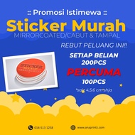 [100 pcs] Sticker Produk/Goodies/Kahwin/label/Biskut Raya Murah