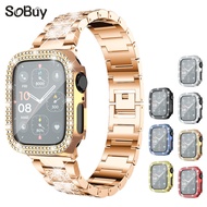 Suitable for apple watch 10 Diamond watch Case apple watch Protective Case iWatch9 Frame Transparent