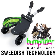 Bumprider - Stand On Board | Stroller & Buggy Telescopic Arm Accessories (Green)