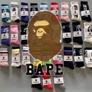 【READY STOCK】💯A BATHING APE AAPE SOCKS 💯 COTTON SOCK STOKIN STOKING ✅✅✅ NEW ARRIVALS BEST QUALITY MU