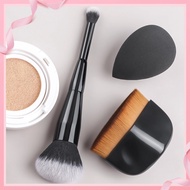 3in1 Makeup Tool Set Travel Friendly Dual Powder Blending Brush Triangle Foundation Brush Large Blen