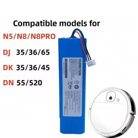 For Ecovacs N8 N5 DJ65 N8PRO T5fun DG36 70 2600mAh Sweeping Machine Battery