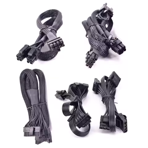 PCIe 6Pin to 3 IDE SATA GPU 8Pin to 2 Port 6+2pin CPU 4+4P PSU 24Pin for CORSAIR AX1500i AX1200i AX8