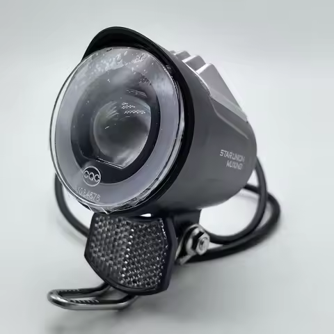 36V-48V Ebike LED Headlight Front Light Spotlight 2pin Waterproof Connector Universal Electric Bicyc