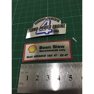 Sticker minyak 4t honda gbo