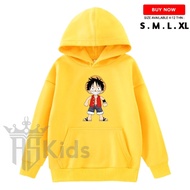 Latest One Piece Cartoon Anime Kids Hoodie Jacket for Ages 4-12 Years