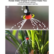 10pcs Sprinkler Irrigation Micro Flow Dripper Adjustable Water Dripper Head