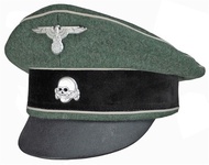 Crusher Cap Topi Waffen Ss Plus Insignia Metal