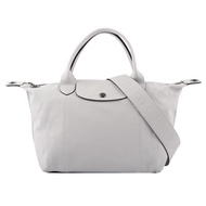 LONGCHAMP S號小羊皮LE PLIAGE LEDER二用折疊包（灰色） _廠商直送