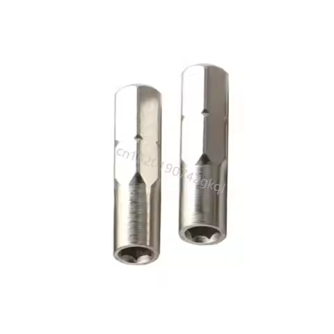 2Pcs Shank Adapter Converts 6.35mm 1/4Inch to 4mm Bit Socket Holder Screwdriver Inserts Bit Adapter 