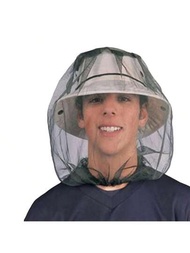 戶外釣魚帽防蚊蟲花園養蜂帽露營蟲網頭套面部保護帽子釣魚帽網罩