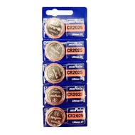 [SG] muRata CR2025 Lithium Cell Button Battery (5 Pieces)