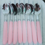 1pcs Pink Spoon Fork Set Sudu Garfu pink