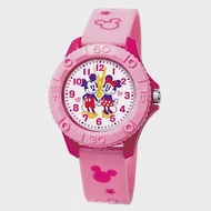 DF童趣館 - 迪士尼系列米奇防潑水雙色殼兒童手錶-共7色雙色殼錶-米妮粉色