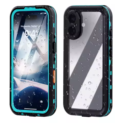 IP68 Clear Waterproof Case for iPhone 17 16 15 14 13 12 11 Pro Max mini XR XS X Dustproof Shockproof