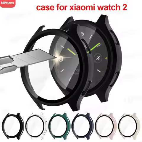Glass+Case for Xiaomi Watch 2 SmartWatch PC Bumper All-Around Screen Protector Shell for XiaoMi Watc