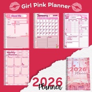 2026 PLANNER | GIRL PINK PLANNER 2026 | A5 2026 PLANNER | Printisa
