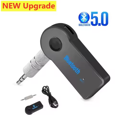2 in 1 Wireless Bluetooth 5.0 Receiver Transmitter Adapter 3.5mm Jack For Car Music Audio Aux A2dp H