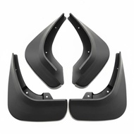 4 Pieces Matte Finish Wheel Arch Mudguard Black Auto Part