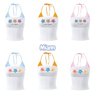 By Miann - New Beach Floral Strapless Top Set With Non-Foam Lining Sleeveless Top