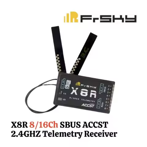 FrSky X8R 16CH 2.4GHz ACCST SBUS Telemetry Receiver SmartPort D8 D16 Dual Antenna Full Range Fit Tar