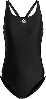 Women's SH3.RO 3S Suit Swimsuit, Black/White/Black, 36