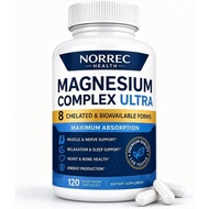 Norrec Magnesium Complex Ultra, Norrec Health Magnesium Complex 1000mg, for Relaxation, Sleep and Da