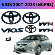 MATTBLACK TOYOTA VIOS DUGONG 2007-2013 NCP93 EMBLEM / LOGO / BADGE / WORDING