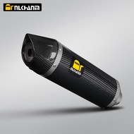 51mm Leo Vince universal motorcycle exhaust system modified with full carbon fiber muffler for GSX25