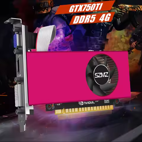 GTX 750TI 4GB DDR5 PC Video Card Low Profile Video Card PCI-E 2.0 16X Computer Graphics Card HDMI-Co