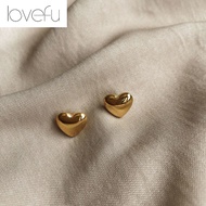 Original 18k Saudi Gold Pawnable Legit Heart Earrings Ladies Girls Wedding