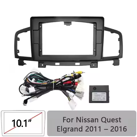 10 Inch Dashboard Installation Frame For Nissan Quest Elgrand E52 2011 2016 Android Screen Panel Wit