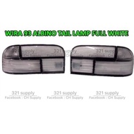 Wira 92 93 TAIL LAMP ALBINO FULL WHITE / LAMPU BELAKANG REFLECTOR REF / NO PLATE / GARNISH COVER LAM