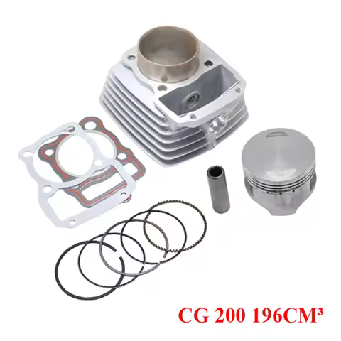 Motorcycle Cylinder Piston Ring Gasket Kit 63.5mm 196cm3 for CG200 CG 200 Air-cooled 163FML Engine P