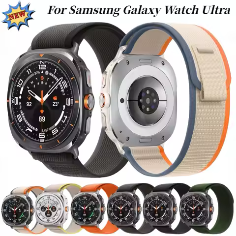 Trail Loop Nylon Strap for Samsung Galaxy Watch 8 7 Ultra 47mm Official No Gap Bracelet Watchband fo