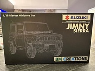 BM Creations 1:18 Diecast Model Car - Suzuki Jimny Sierra JB74 Bluish Black Pearl 3 (RHD) 黑色版本
