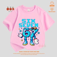 Steal A Brainrot 67 Meme Kids Tshirt | Cute Soft Cotton Breathable Casual Cartoon Printed Tee 2-12T
