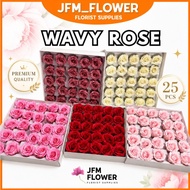 🇲🇾*25PCS* [JFM] Wavy Manta Rose Premium Soap Rose/Bunga Sabun Boquet/ Soap Flower Rose Manta 波浪曼塔香皂花