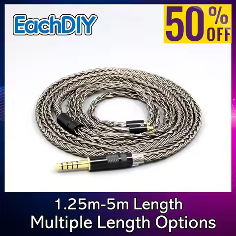 Grey Earphone Cable plated Silver 16 Core For AKG N5005 N30 N40 Special MMCX 8851