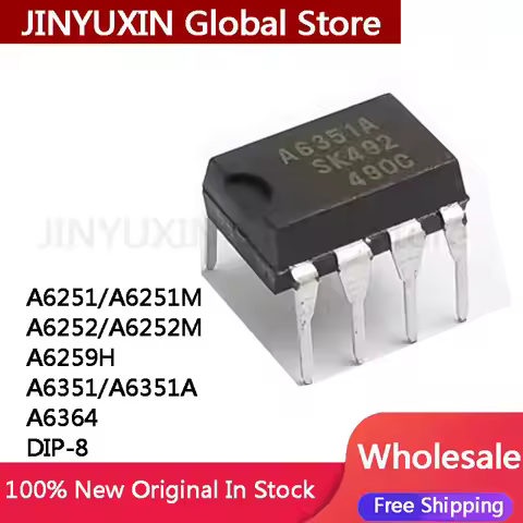 10Pcs New STR-A6351 A6351 A6351A A6251 A6251M A6252 A6252M A6259H A6364 DIP-8 chip IC Stock Wholesal