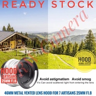 Lens Hood 46mm Vented Wide Lens 7Artisans 25mm F1.8 7 Artisans 46 mm Metal Universal