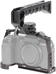 Hersmay Fuji XS20 Camera Cage with Top Handle, Aluminium Full Cage for FUJIFILM X-S20 Accessories wi