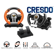 PXN V3 Pro Racing Steering Wheel With Foldable Pedal Vibration Gaming Racing Simulator For PC/PS4/XB