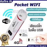 (พร้อมส่ง) wifiพกพาแบบใส่ซิม pocket wifi 4g ใส่ซิม Aircard โมเด็ม Wifi 4G LTE 150Mbps USB