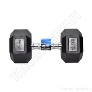 HEXAGONAL DUMBBELL 12.5 KG - HEX RUBBER DUMBBELL 12.5KG