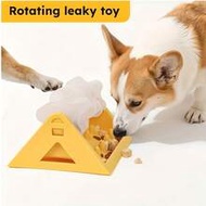 Durable Dog Food Puzzle Toy, 360 Degree Rotating Puzzle Feeder, Cat Dog Treat Dispenser, Interactive