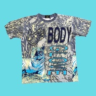 Kaos Vintage Tshirt Body Glove AOP Second Bekas 