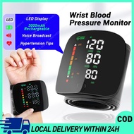 Rechargeable Digital Wrist Blood Pressure Monitor with LED Screen and BP Monitor Features