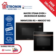 Mayer Bundle (72L Built-in Combi Steam Oven MMSO17-RG + 25L Built-in Microwave Oven w Grill MMWG30B-