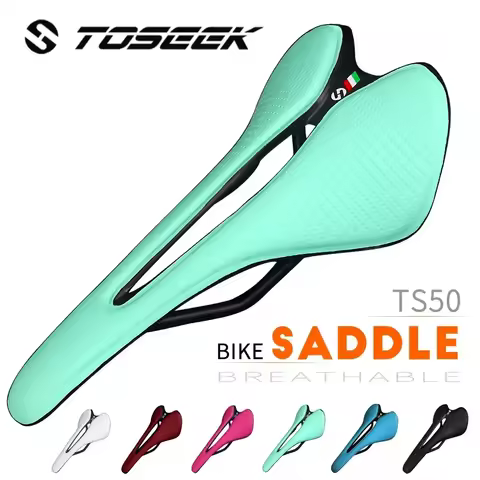 TOSEEK Breathable and Comfortable Seat Cushion Narrow Saddle Recommended Women's and Men's Bicycle S